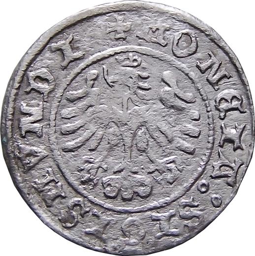 Реверс монеты - Полугрош (1/2 гроша) 1507 года - цена серебряной монеты - Польша, Сигизмунд I Старый
