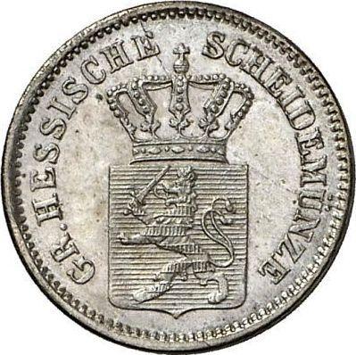 Anverso 1 Kreuzer 1871 - valor de la moneda de plata - Hesse-Darmstadt, Luis III