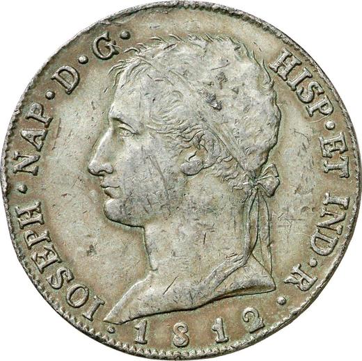 Аверс монеты - Пробные 320 реалов 1812 года M RS Медь - цена  монеты - Испания, Жозеф Бонапарт