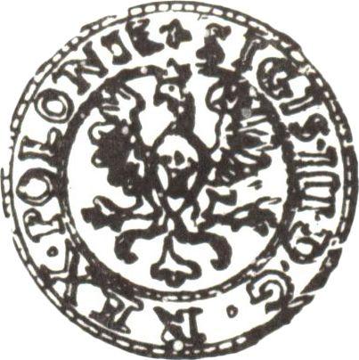 Reverso Szeląg 1621 "Águila" - valor de la moneda de plata - Polonia, Segismundo III