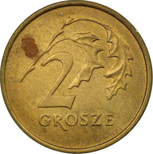 Reverse 2 Grosze 1997 MW -  Coin Value - Poland, III Republic after denomination
