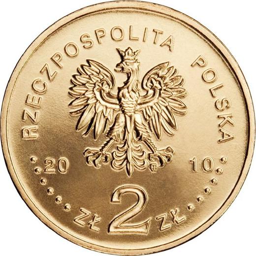 Аверс монеты - 2 злотых 2010 года MW "Горлице" - цена  монеты - Польша, III Республика после деноминации