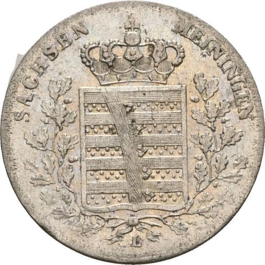 Anverso 3 kreuzers 1833 L - valor de la moneda de plata - Sajonia-Meiningen, Bernardo II