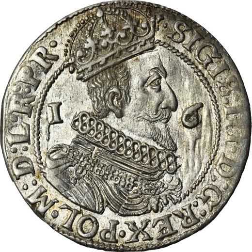 Awers monety - Ort (18 groszy) 1624 "Gdańsk" - cena srebrnej monety - Polska, Zygmunt III