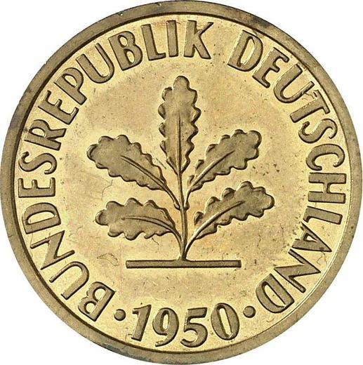 Reverse 10 Pfennig 1950 J - Germany, FRG