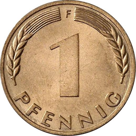 Аверс монеты - 1 пфенниг 1970 года F - цена  монеты - Германия, ФРГ