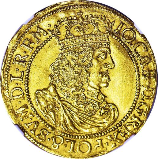 Аверс монеты - 2 дуката 1658 года TLB "Тип 1652-1661" - цена золотой монеты - Польша, Ян II Казимир