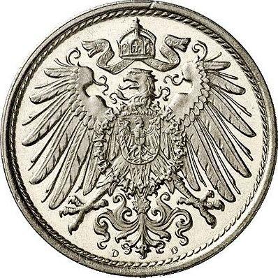 Реверс монеты - 10 пфеннигов 1912 года D "Тип 1890-1916" - цена  монеты - Германия, Германская Империя