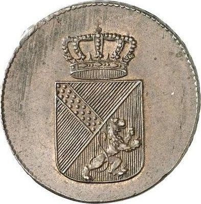 Аверс монеты - 1 крейцер 1810 года - цена  монеты - Баден, Карл Фридрих