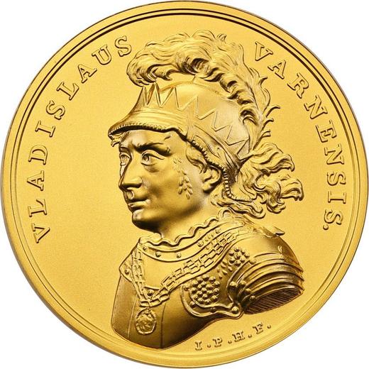 Reverso 500 eslotis 2015 MW "Vladislao III Jagellón" - valor de la moneda de oro - Polonia, República moderna