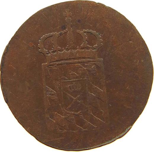 Аверс монеты - 1 пфенниг 1809 года - цена  монеты - Бавария, Максимилиан I