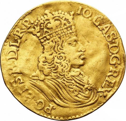 Awers monety - Dwudukat 1658 TLB "Typ 1658-1661" - cena złotej monety - Polska, Jan II Kazimierz