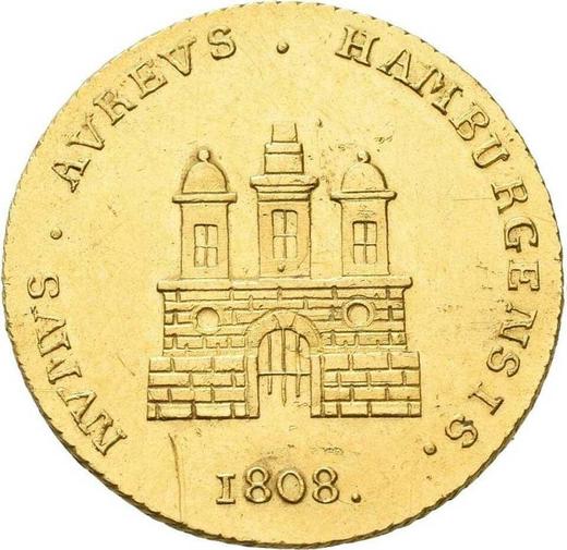 Аверс монеты - Дукат 1808 года - цена  монеты - Гамбург, Вольный город
