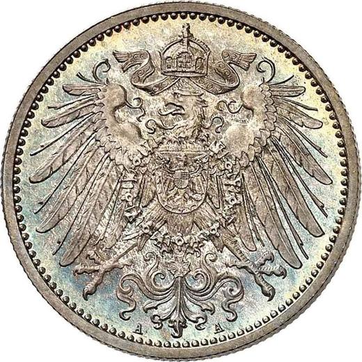 Реверс монеты - 1 марка 1914 года A "Тип 1891-1916" - цена серебряной монеты - Германия, Германская Империя