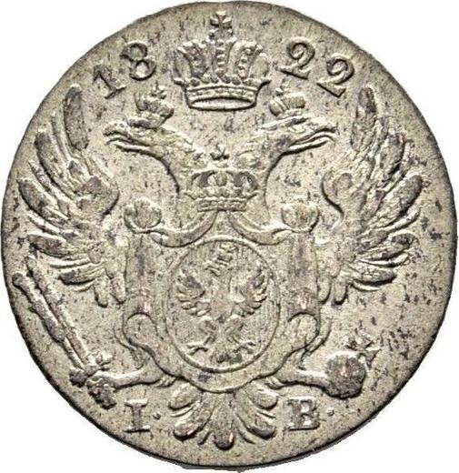 Anverso 10 groszy 1822 IB - valor de la moneda de plata - Polonia, Zarato de Polonia