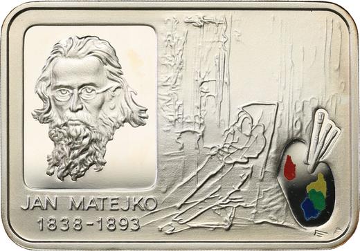 Reverso 20 eslotis 2002 MW ET "Jan Matejko" - valor de la moneda de plata - Polonia, República moderna