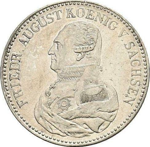Awers monety - Talar 1824 S - cena srebrnej monety - Saksonia-Albertyna, Fryderyk August I