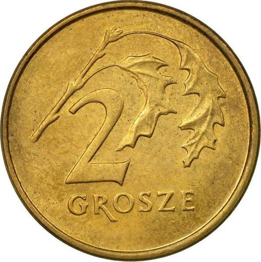 Reverso 2 groszy 1998 MW - valor de la moneda  - Polonia, República moderna