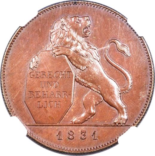 Реверс монеты - Талер 1831 года "Открытие Законодательного собрания" Медь - цена  монеты - Бавария, Людвиг I