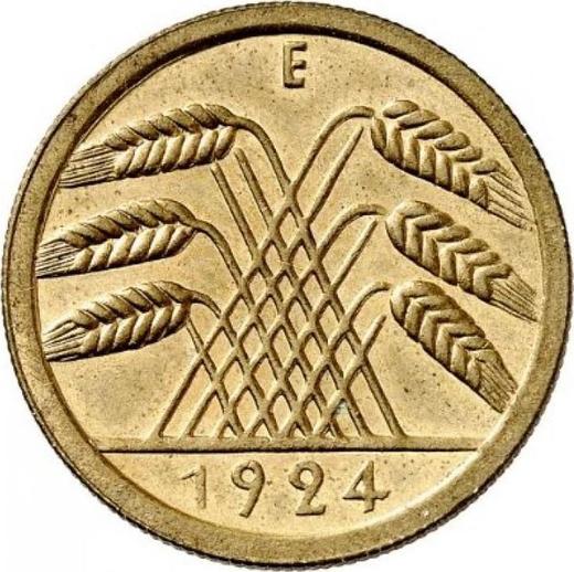 Reverse 50 Reichspfennig 1924 E - Germany, Weimar Republic