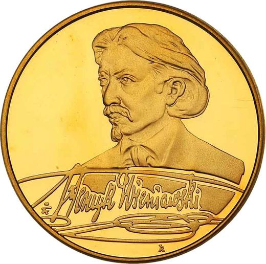 Reverso 200 eslotis 2001 MW RK "XII Concurso Internacional Henryk Wieniawski" - valor de la moneda de oro - Polonia, República moderna