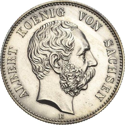 Аверс монеты - 2 марки 1899 года E "Саксония" - цена серебряной монеты - Германия, Германская Империя