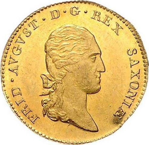 Awers monety - Dukat 1808 S.G.H. - cena złotej monety - Saksonia-Albertyna, Fryderyk August I