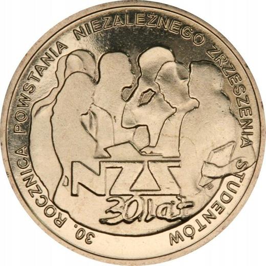 Реверс монеты - 2 злотых 2011 года MW ET "30 лет Независимому Студенческому Союзу (NZS)" - цена  монеты - Польша, III Республика после деноминации