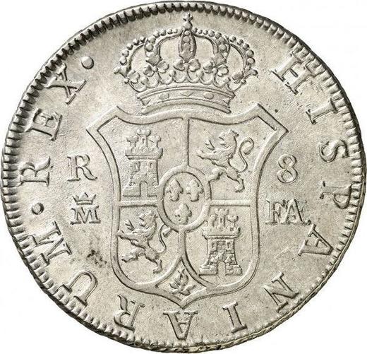 Rewers monety - 8 reales 1803 M FA - cena srebrnej monety - Hiszpania, Karol IV