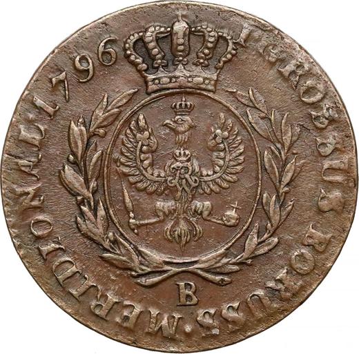Reverso 1 grosz 1796 B "Prusia del Sur" - valor de la moneda  - Polonia, Dominio Prusiano