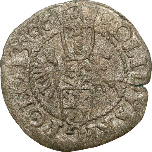 Реверс монеты - Шеляг 1596 года "Всховский монетный двор" - цена серебряной монеты - Польша, Сигизмунд III Ваза