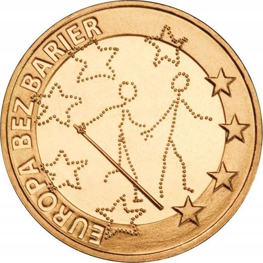 Реверс монеты - 2 злотых 2011 года MW "100 лет обществу защиты слепых" - цена  монеты - Польша, III Республика после деноминации