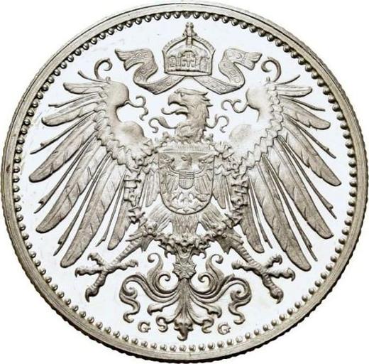 Reverse 1 Mark 1914 G "Type 1891-1916" - Germany, German Empire