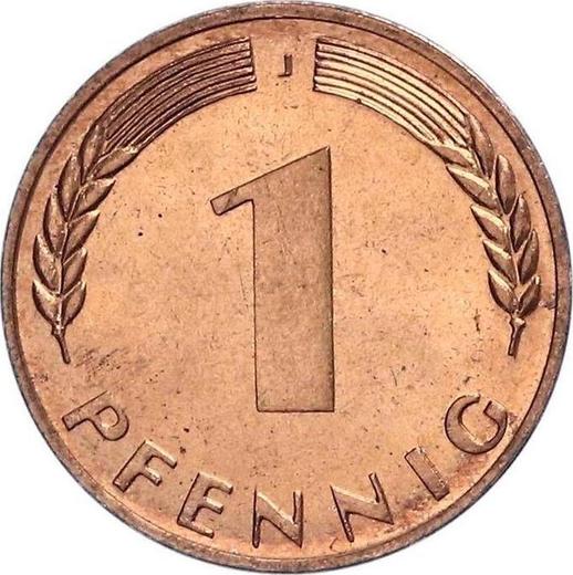 Obverse 1 Pfennig 1950 J - Germany, FRG