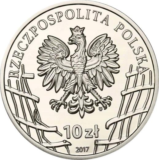 Аверс монеты - 10 злотых 2017 года MW "Непобедимые солдаты" - цена серебряной монеты - Польша, III Республика после деноминации