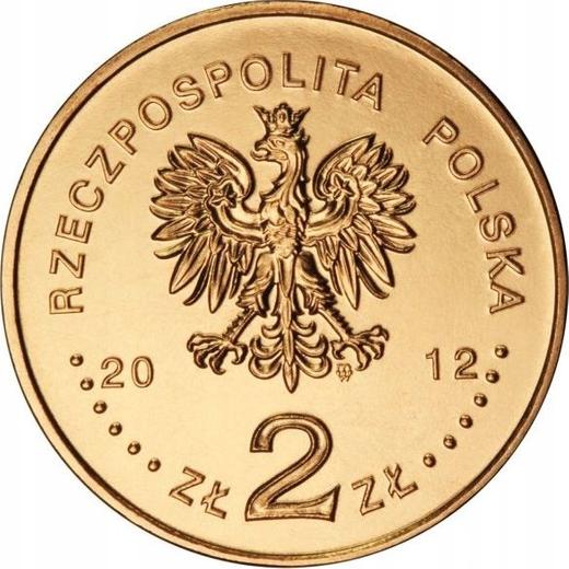 Аверс монеты - 2 злотых 2012 года MW "Эсминец "Молния"" - цена  монеты - Польша, III Республика после деноминации