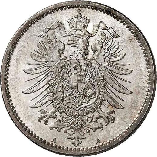 Reverso 1 marco 1874 A "Tipo 1873-1887" - valor de la moneda de plata - Alemania, Imperio alemán