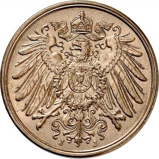 Reverso 2 Pfennige 1906 J "Tipo 1904-1916" - valor de la moneda  - Alemania, Imperio alemán