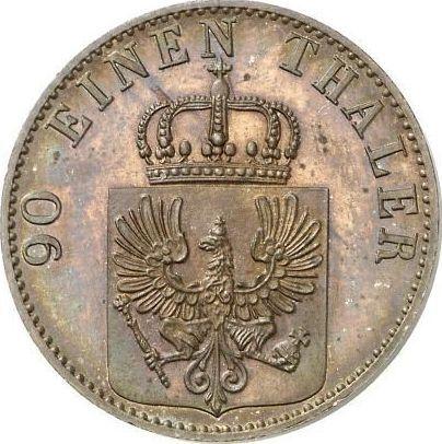Аверс монеты - 4 пфеннига 1862 года A - цена  монеты - Пруссия, Вильгельм I