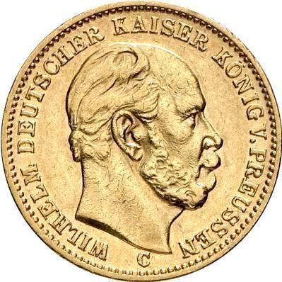 Anverso 20 marcos 1878 C "Prusia" - valor de la moneda de oro - Alemania, Imperio alemán