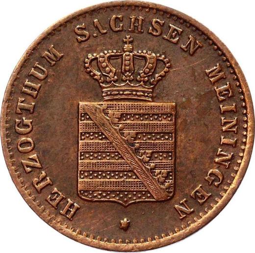 Anverso 1 Pfennig 1867 - valor de la moneda  - Sajonia-Meiningen, Jorge II