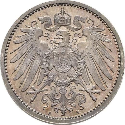 Реверс монеты - 1 марка 1912 года A "Тип 1891-1916" - цена серебряной монеты - Германия, Германская Империя