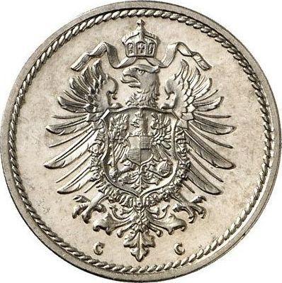 Reverse 5 Pfennig 1874 C "Type 1874-1889" -  Coin Value - Germany, German Empire