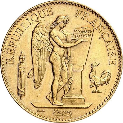 Аверс монеты - 100 франков 1879 года A "Тип 1878-1914" Париж - цена золотой монеты - Франция, Третья республика
