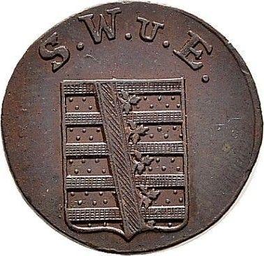 Аверс монеты - 1 пфенниг 1807 года - цена  монеты - Саксен-Веймар-Эйзенах, Карл Август