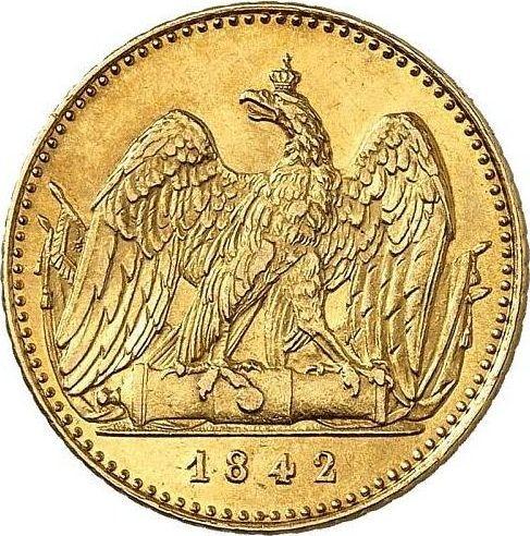 Реверс монеты - Фридрихсдор 1842 года A - цена золотой монеты - Пруссия, Фридрих Вильгельм IV