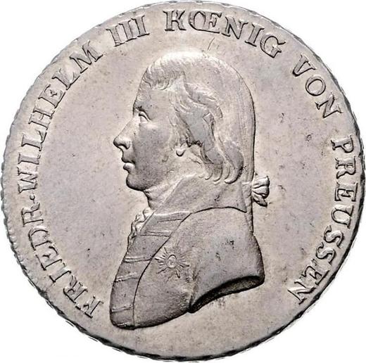Аверс монеты - Талер 1809 года A "Тип 1800-1809" - цена серебряной монеты - Пруссия, Фридрих Вильгельм III