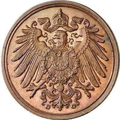 Reverso 1 Pfennig 1904 G "Tipo 1890-1916" - valor de la moneda  - Alemania, Imperio alemán