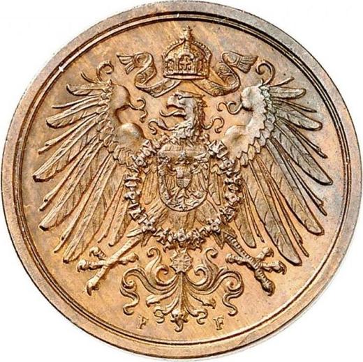 Reverse 2 Pfennig 1912 F "Type 1904-1916" -  Coin Value - Germany, German Empire