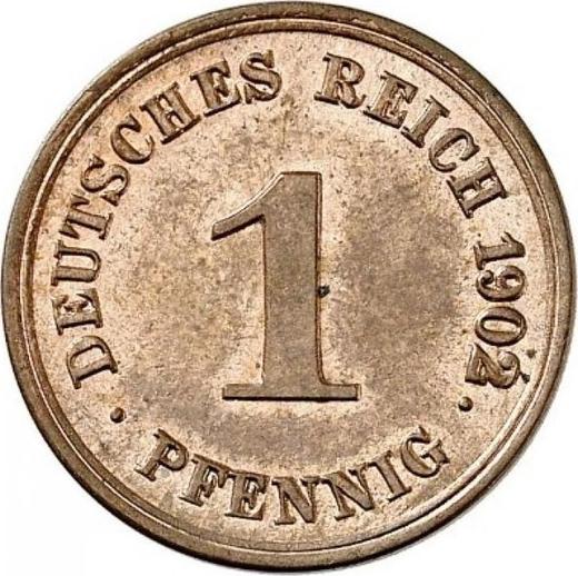 Аверс монеты - 1 пфенниг 1902 года G "Тип 1890-1916" - цена  монеты - Германия, Германская Империя